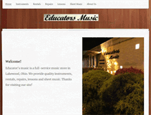 Tablet Screenshot of educatorsmusic.com